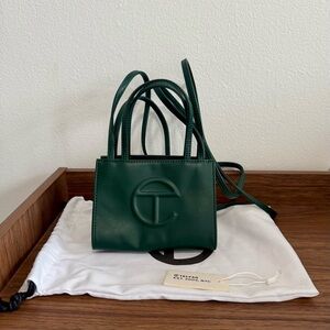Small Telfar Dark Olive Shopper